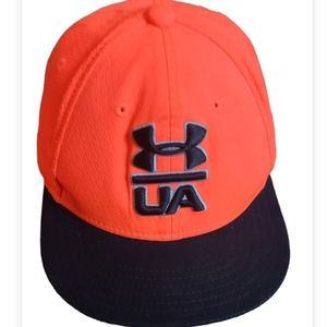 Under armour ball cap/ hat orange     sz Y sm. Sport hunting fishing Unisex